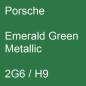 Preview: Porsche, Emerald Green Metallic, 2G6 / H9.